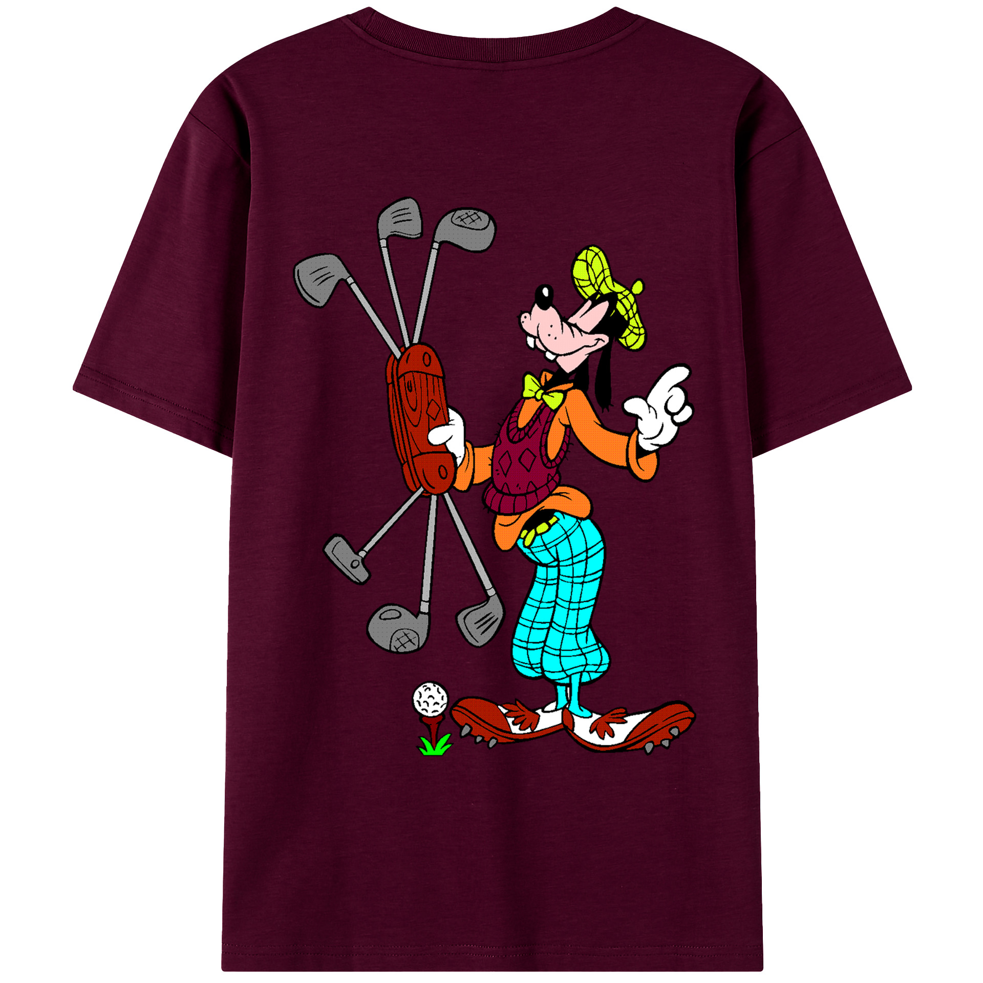 （画像用） ミッキーマウス Mickey Mouse レディース半袖Tシャツ(バックプリント)